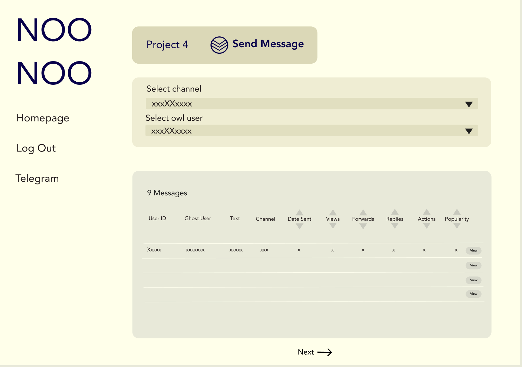NOONOO Messages